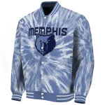 memphis grizzlies dynamic rings blue varsity jacket best selling
