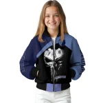 memphis grizzlies edgy mask blue black bomber jacket best selling