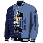 memphis grizzlies minnie mouse blue varsity jacket best selling