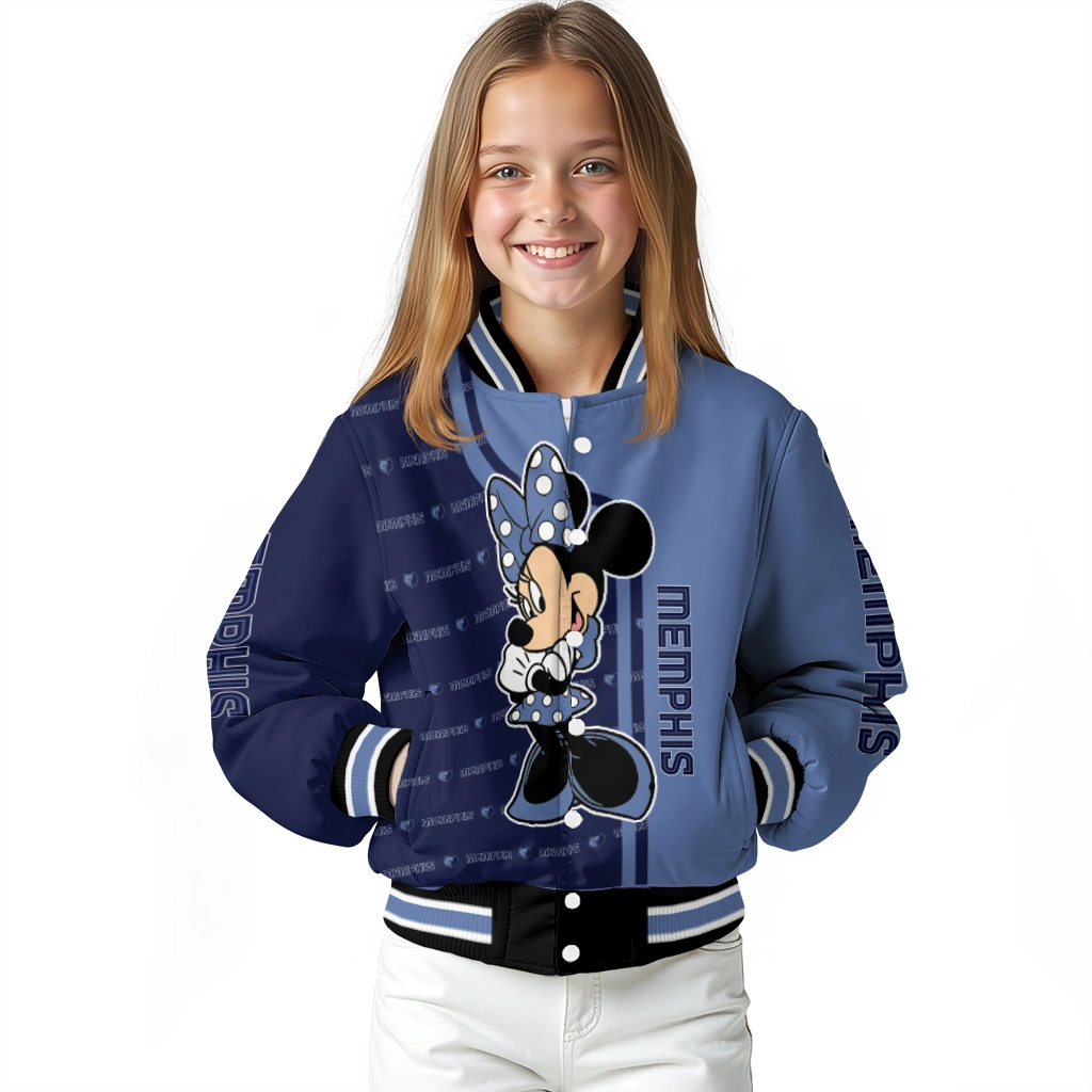 memphis grizzlies minnie mouse blue varsity jacket top rated memphis grizzlies minnie mouse blue varsity jacket top rated