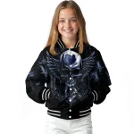 memphis grizzlies skull bite blue black varsity jacket best selling
