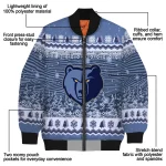 memphis grizzlies snowy pines blue bomber jacket best selling
