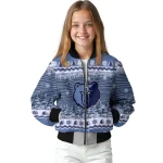 memphis grizzlies snowy pines blue bomber jacket best selling