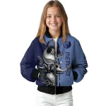 memphis grizzlies spooky grin blue bomber jacket best selling