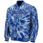memphis tigers dynamic rings blue varsity jacket best selling
