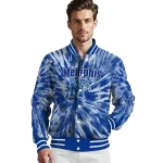 memphis tigers dynamic rings blue varsity jacket best selling