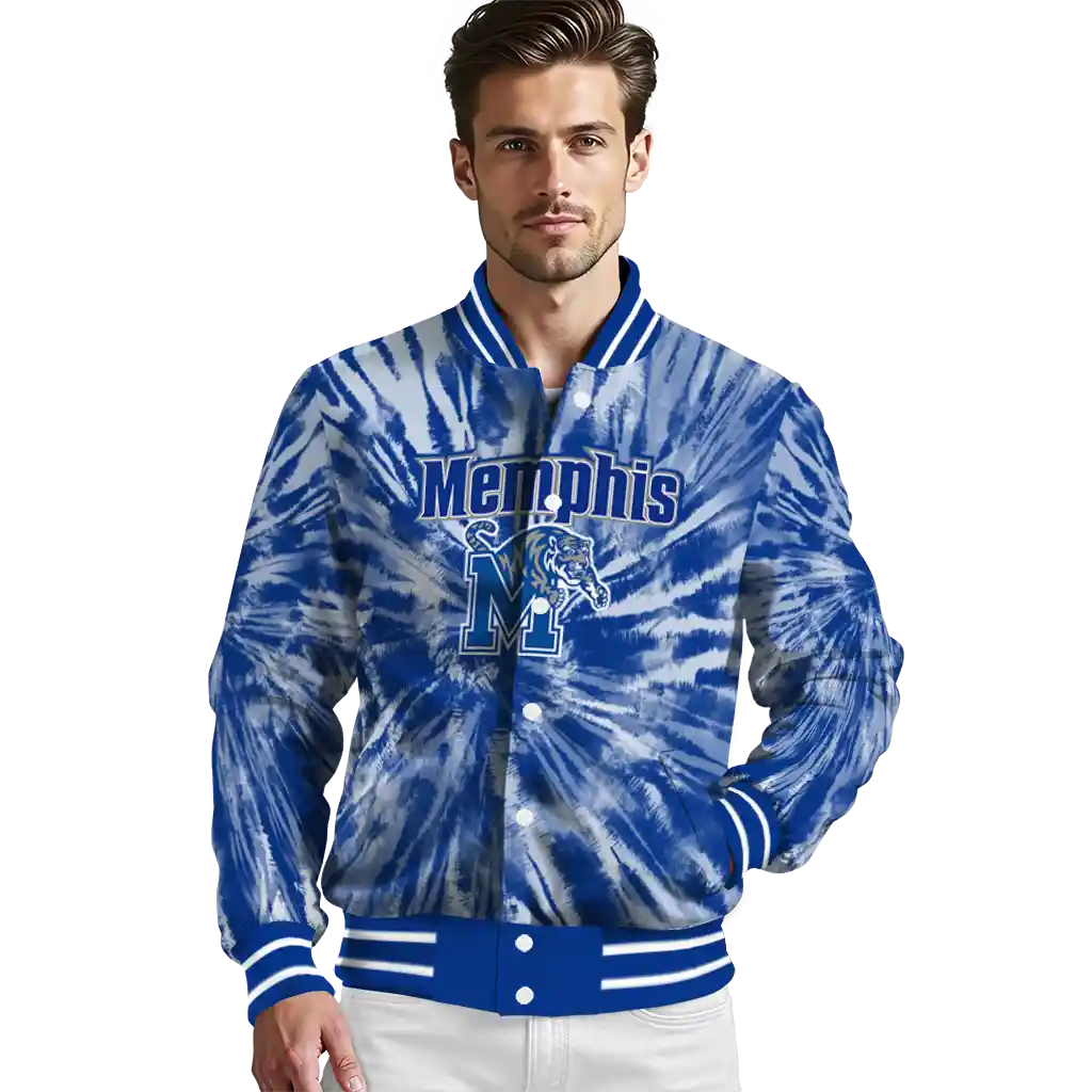 memphis tigers dynamic rings blue varsity jacket high quality memphis tigers dynamic rings blue varsity jacket high quality