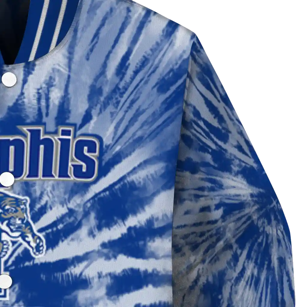 memphis tigers dynamic rings blue varsity jacket premium grade memphis tigers dynamic rings blue varsity jacket premium grade
