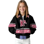 memphis tigers pink ribbon black pink bomber jacket best selling