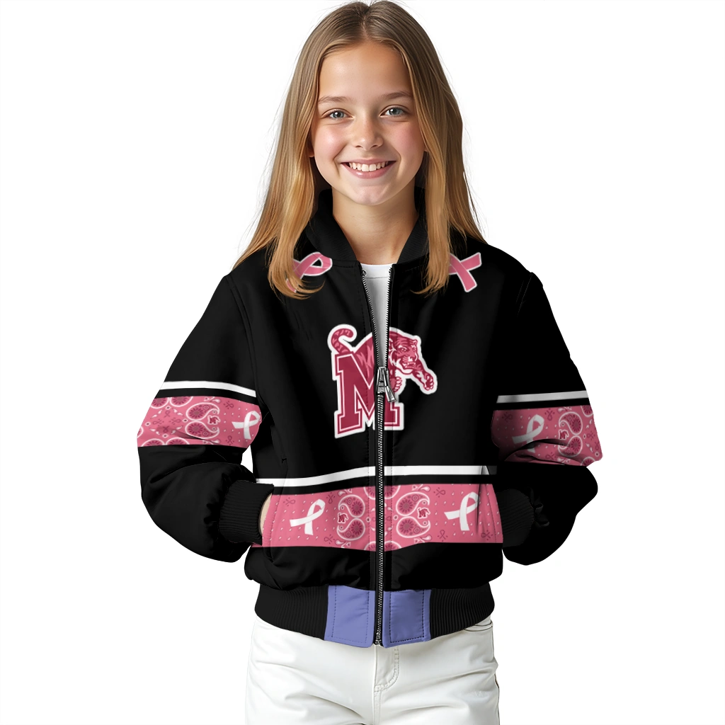 memphis tigers pink ribbon black pink bomber jacket top rated memphis tigers pink ribbon black pink bomber jacket top rated