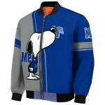 memphis tigers snoopy attitude blue bomber jacket best selling
