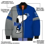 memphis tigers snoopy attitude blue bomber jacket best selling