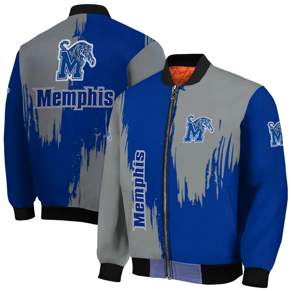 memphis tigers urban mark blue bomber jacket best selling memphis tigers urban mark blue bomber jacket best selling