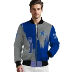 memphis tigers urban mark blue bomber jacket best selling