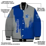 memphis tigers urban mark blue varsity jacket best selling