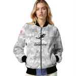 miami dolphins gray camouflage gray bomber jacket best selling