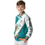 miami dolphins ripped bolt aqua white varsity jacket best selling