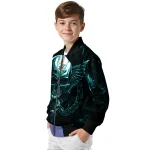 miami dolphins skull bite aqua black bomber jacket best selling