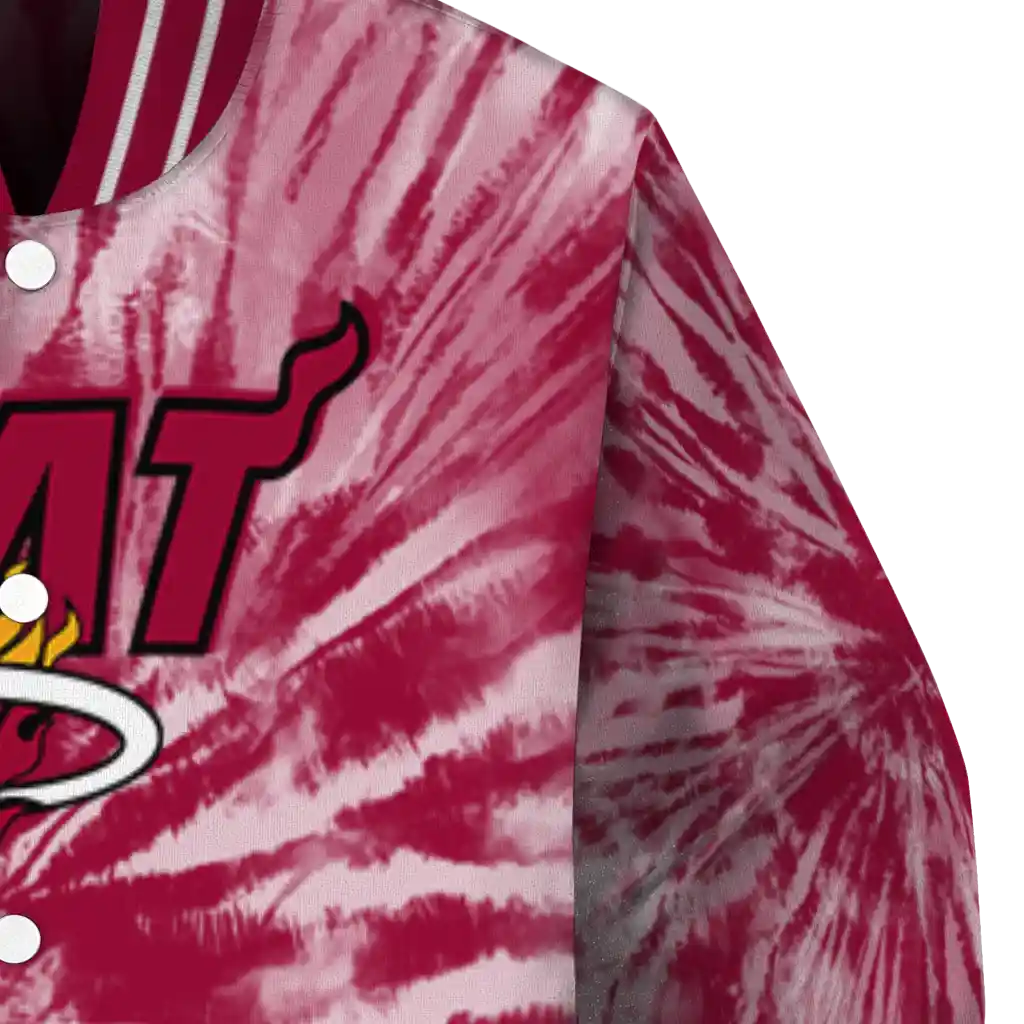 miami heat dynamic rings red varsity jacket premium grade miami heat dynamic rings red varsity jacket premium grade