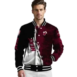 miami heat edgy scratch effect red black varsity jacket best selling