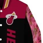 miami heat fire skull red black varsity jacket best selling