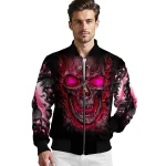 miami heat inferno skull red black bomber jacket best selling