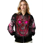 miami heat inferno skull red black bomber jacket best selling