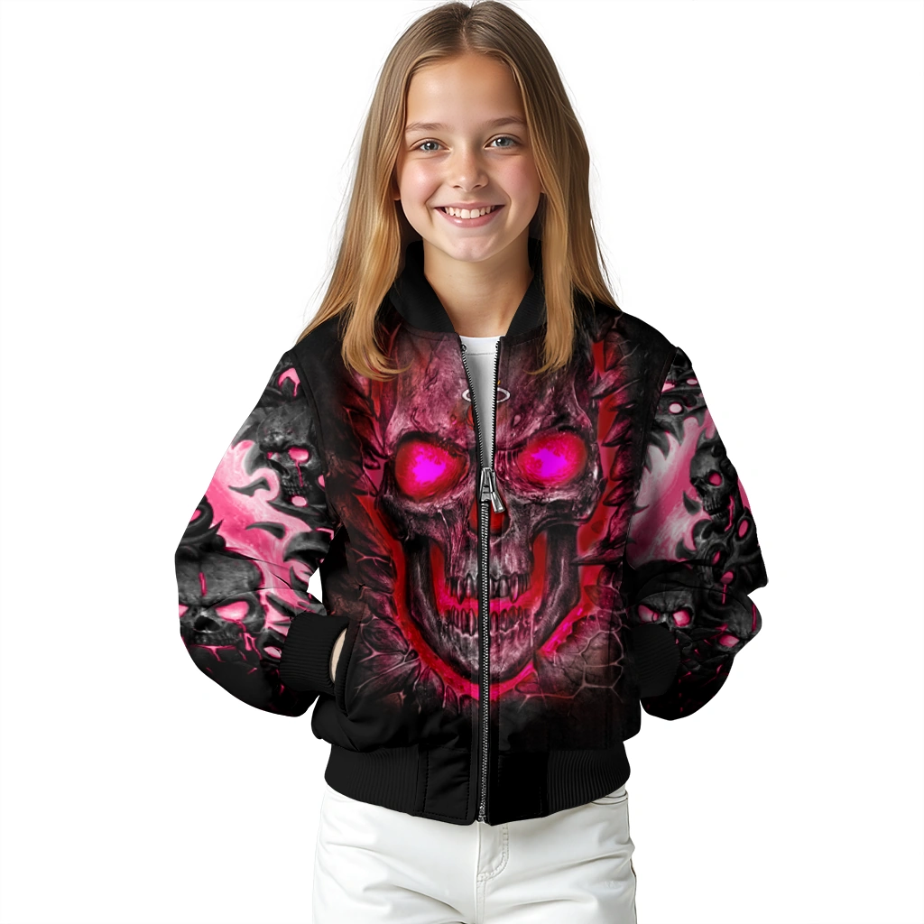 miami heat inferno skull red black bomber jacket top rated miami heat inferno skull red black bomber jacket top rated