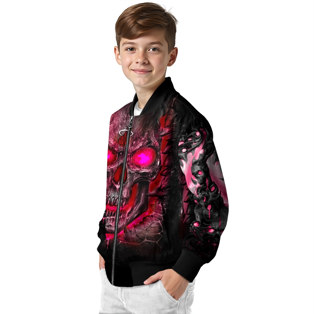miami heat inferno skull red black bomber jacket trendy miami heat inferno skull red black bomber jacket trendy