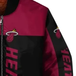 miami heat intricate skull red black bomber jacket best selling