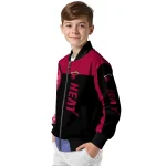 miami heat intricate skull red black bomber jacket best selling