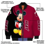 miami heat mickey mouse red bomber jacket best selling