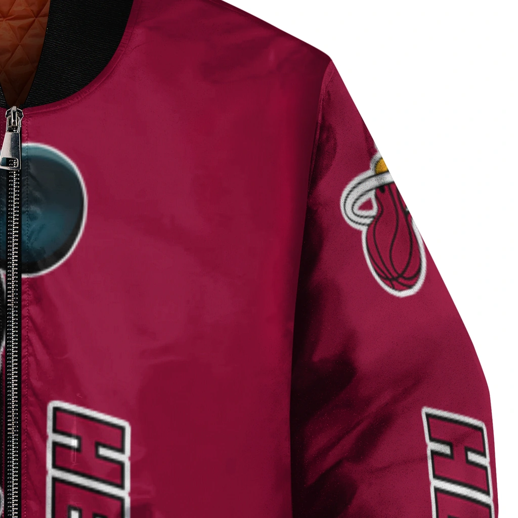 miami heat mickey mouse red bomber jacket premium grade miami heat mickey mouse red bomber jacket premium grade