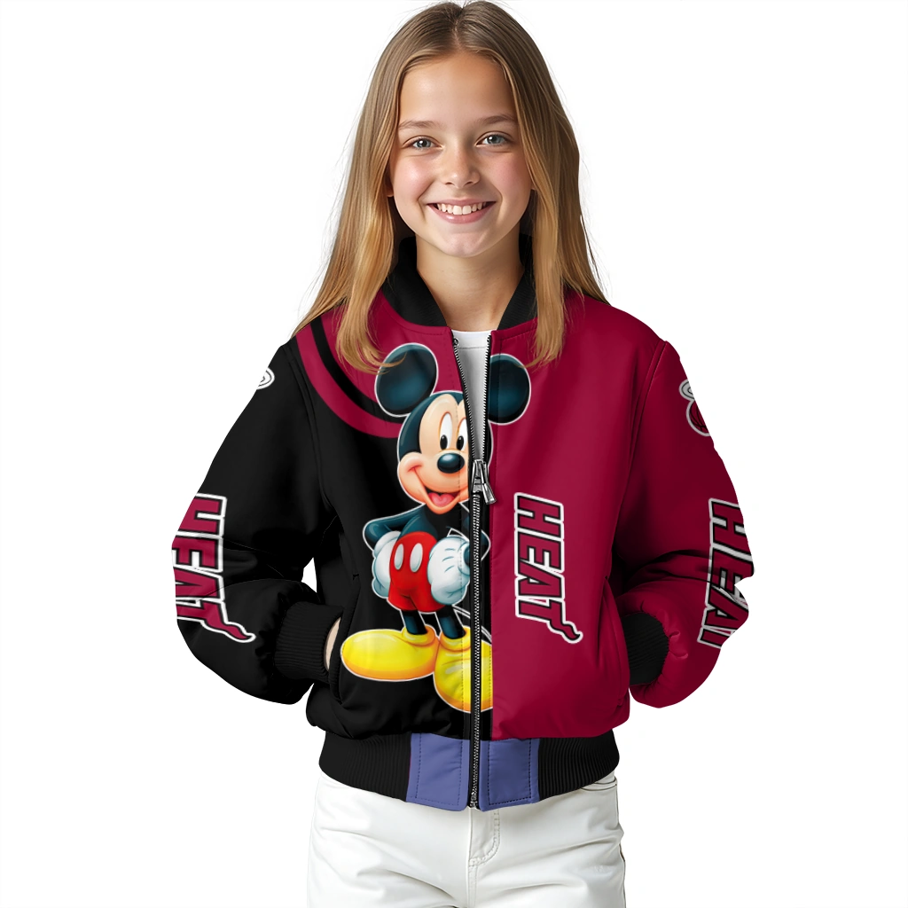 miami heat mickey mouse red bomber jacket top rated miami heat mickey mouse red bomber jacket top rated
