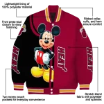 miami heat mickey mouse red varsity jacket best selling
