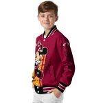 miami heat minnie mouse red varsity jacket best selling