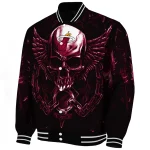 miami heat skull bite red black varsity jacket best selling