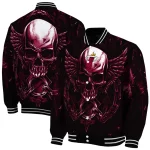 miami heat skull bite red black varsity jacket best selling