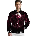 miami heat skull bite red black varsity jacket best selling