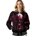 miami heat skull bite red black varsity jacket best selling