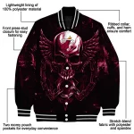 miami heat skull bite red black varsity jacket best selling