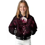 miami heat skull bite red black varsity jacket best selling