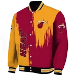 miami heat urban mark red varsity jacket best selling