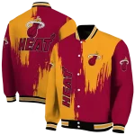 miami heat urban mark red varsity jacket best selling
