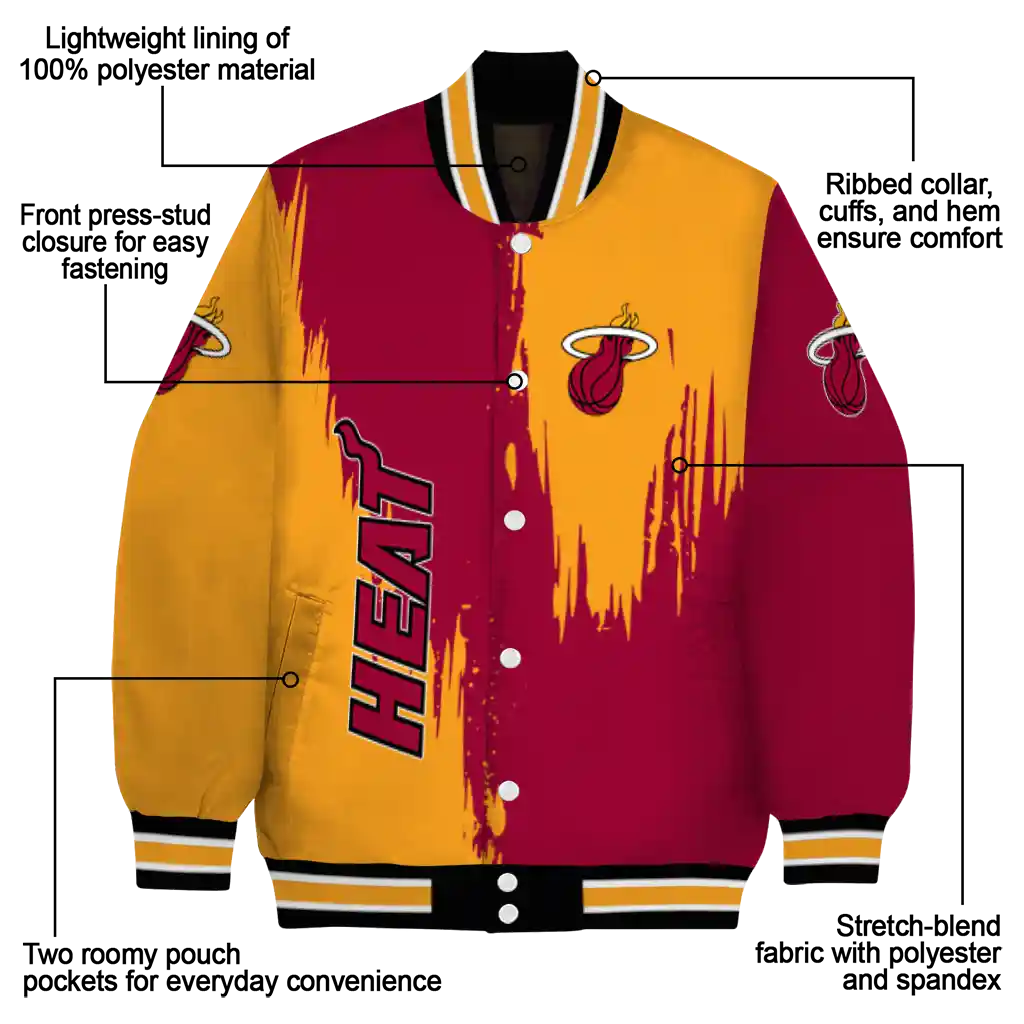 miami heat urban mark red varsity jacket new arrival miami heat urban mark red varsity jacket new arrival