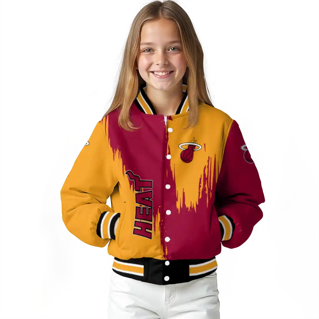 miami heat urban mark red varsity jacket top rated miami heat urban mark red varsity jacket top rated