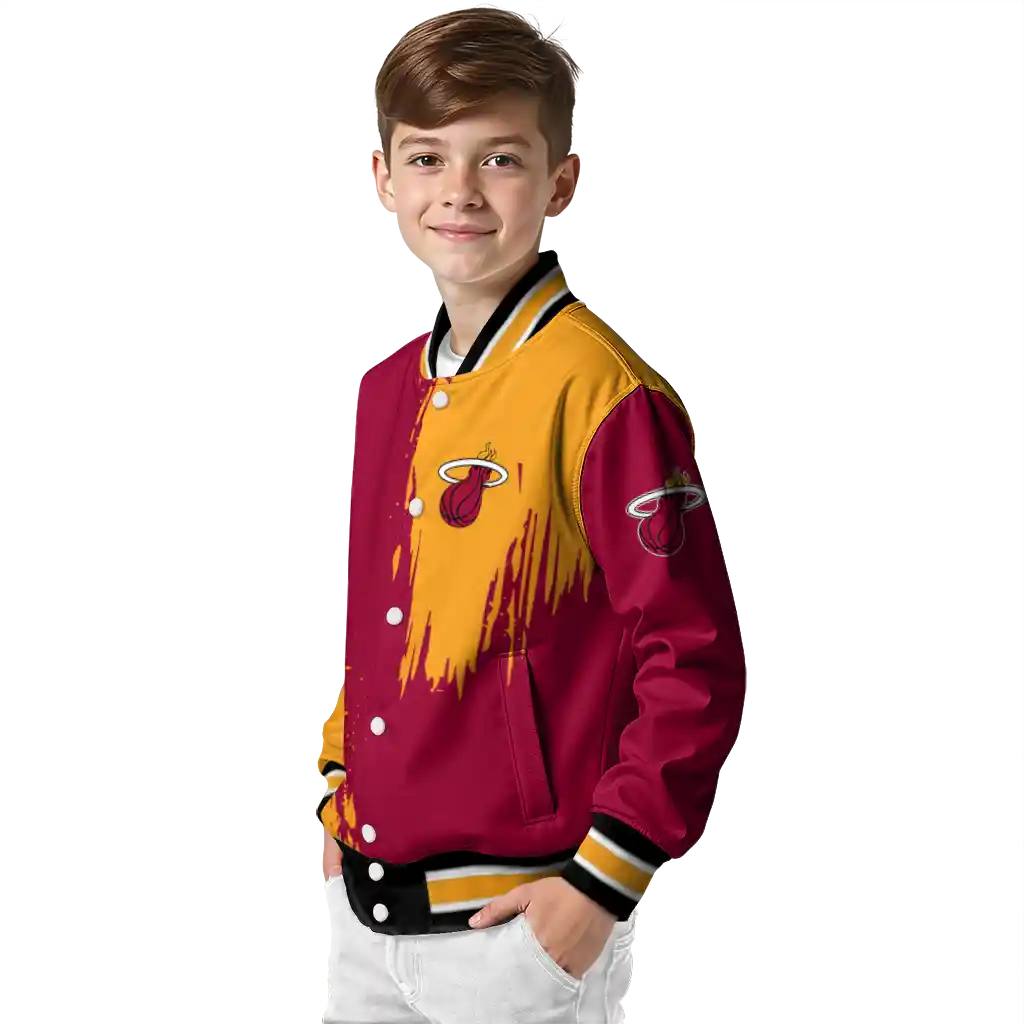 miami heat urban mark red varsity jacket trendy miami heat urban mark red varsity jacket trendy