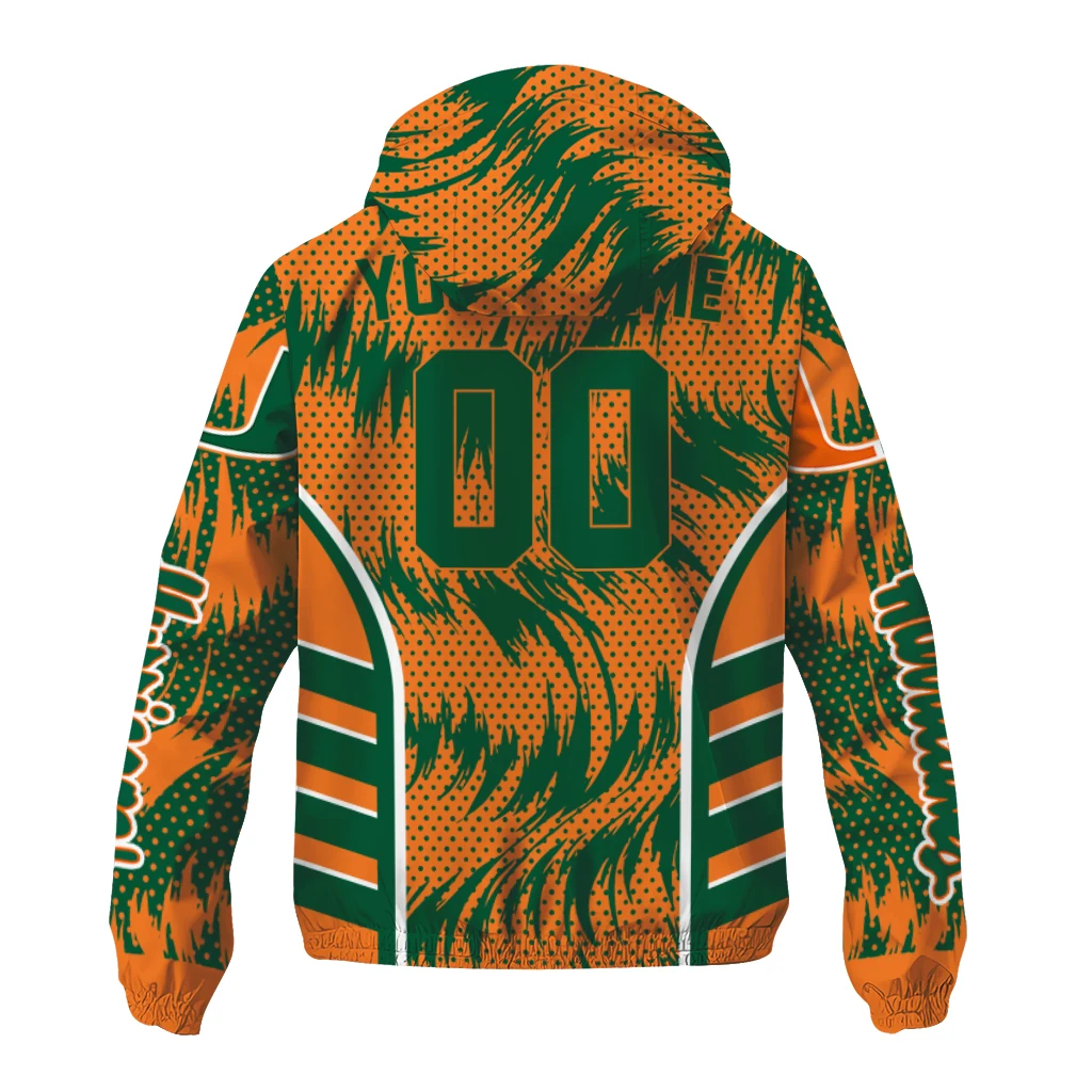 miami hurricanes dynamic heat wave orange windbreaker jacket fashion forward miami hurricanes dynamic heat wave orange windbreaker jacket fashion forward
