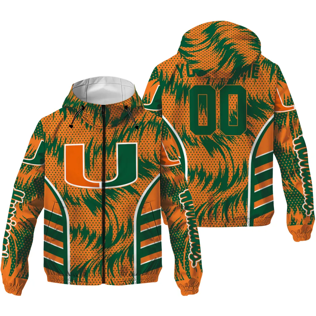 miami hurricanes dynamic heat wave orange windbreaker jacket high quality miami hurricanes dynamic heat wave orange windbreaker jacket high quality