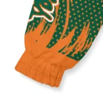 miami hurricanes dynamic heat wave orange windbreaker jacket best selling